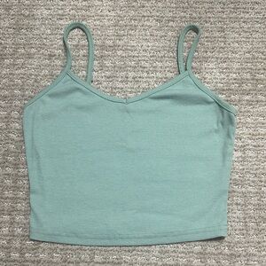 Women's Ribbed Tank Top - Mint Green